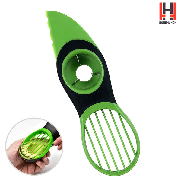 HomeHunch Avocado Slicer 3 in 1 Easy Avocado Cutter Peeler and Pitter Tool