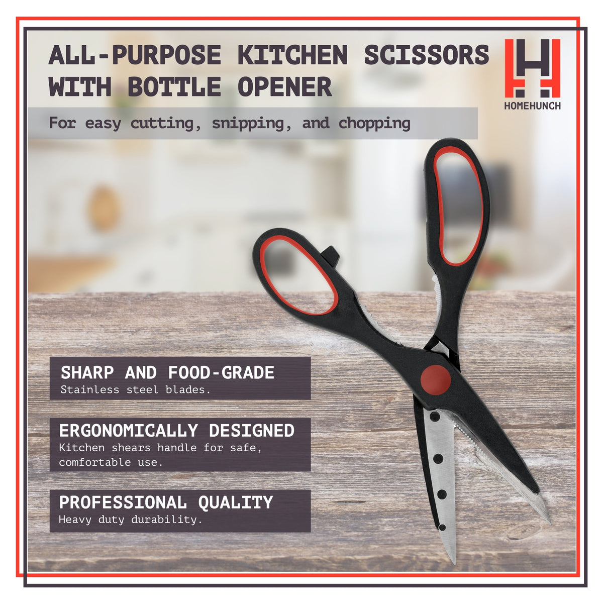 HomeHunch Kitchen Shears All Purpose Scissors for Herb Food Poultry Me –  Lebbro Industries