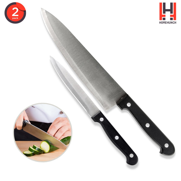 HomeHunch 2 Piece Knife Set Stainless Steel Chef?ÇÖs Utility Kitchen Knives
