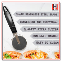 HomeHunch 2 Pack Pizza Cutter Sharp Slicer Wheel Cutters Heavy Duty