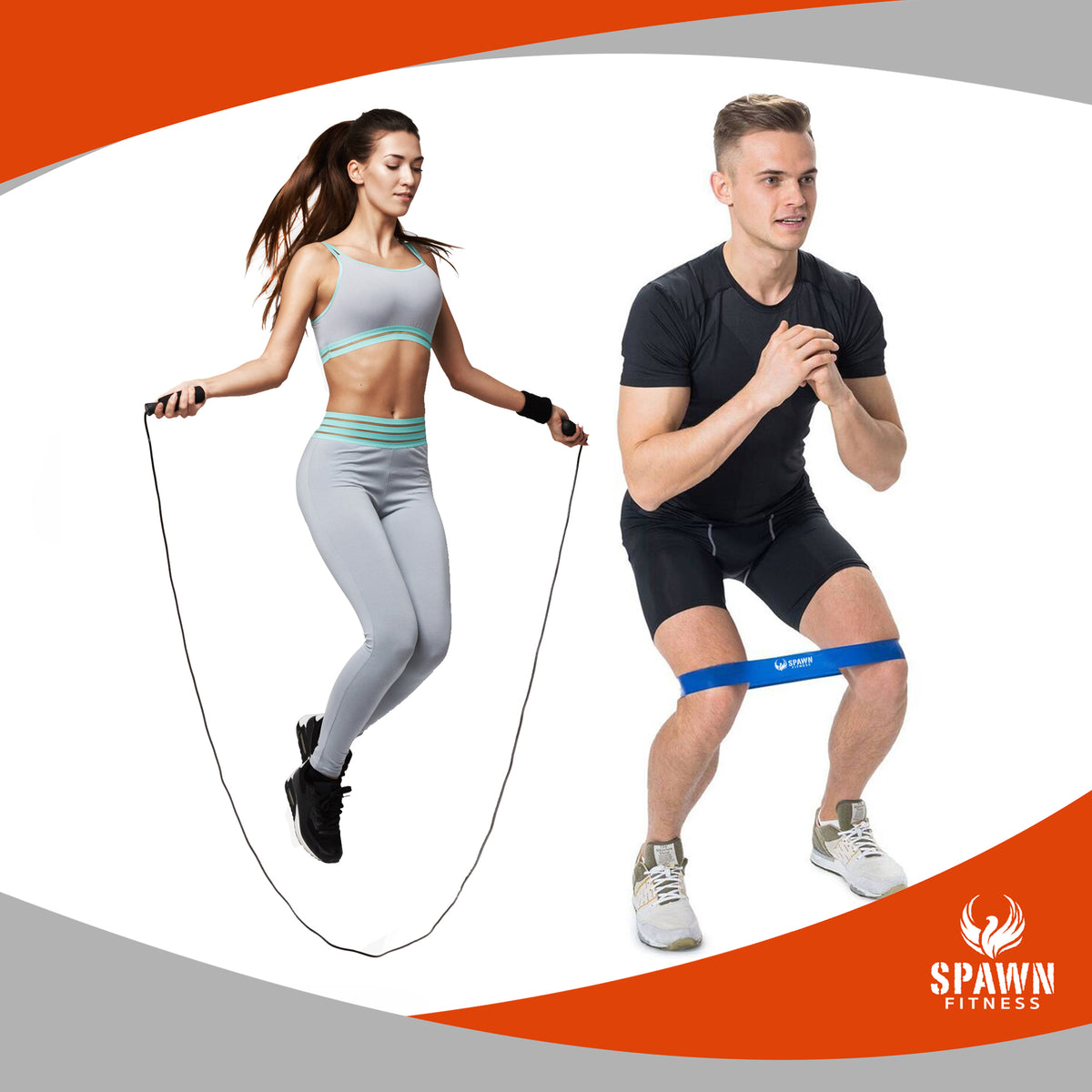 Spawn Fitness Resistance Bands Exercise Bands for Workout Loop Band Set of  5