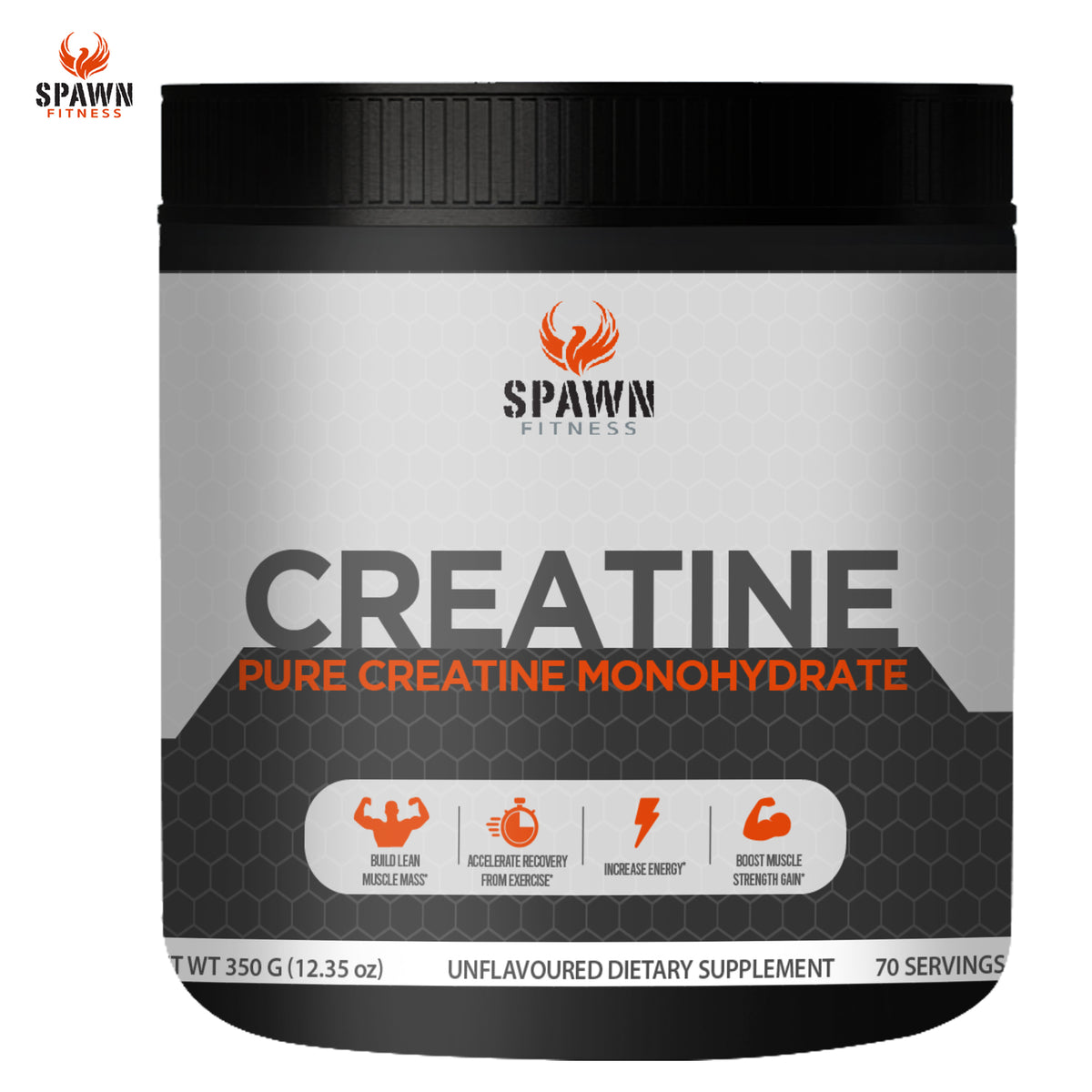 Spawn Fitness Creatine Monohydrate Powder Pre Workout Drink Muscle Ene –  Lebbro Industries