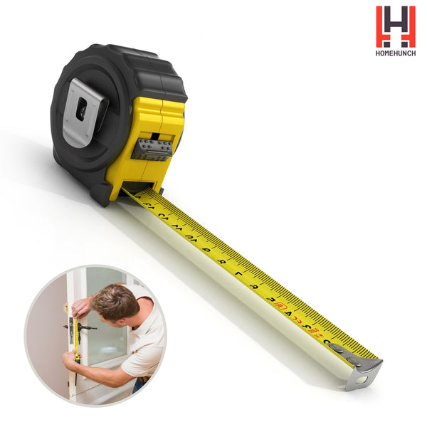 HomeHunch Tape Measure 16 Ft Retractable Metal Measuring Ruler Double –  Lebbro Industries