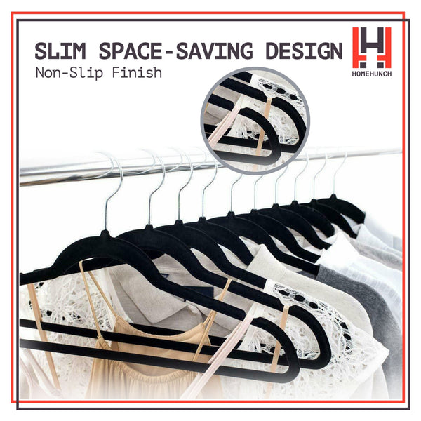 Complete Home Hanger Non-Slip Black