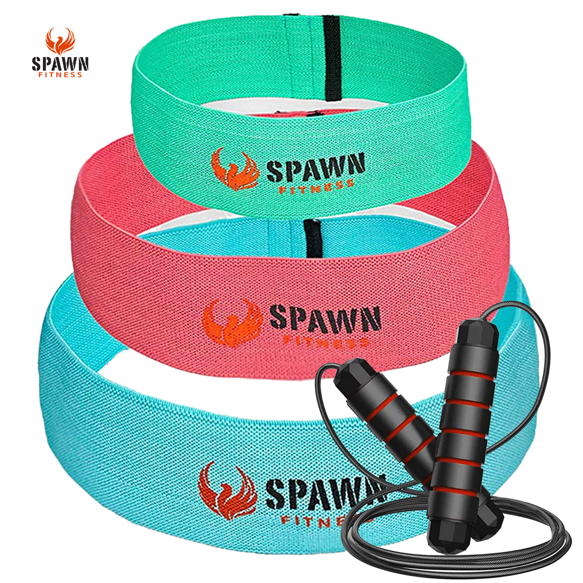 Spawn Fitness Fabric Resistance Exercise Bands for Workout with Jump r –  Lebbro Industries