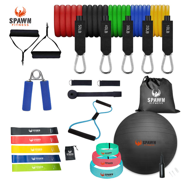 Spawn Fitness Resistance Bands Exercise for Workout Jump Rope Yoga