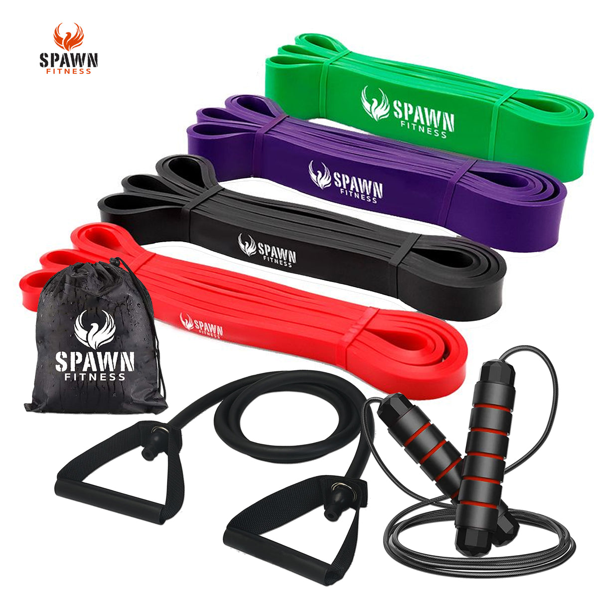 Spawn Fitness Pull Up Assistance Resistance Exercise Bands with Jump R –  Lebbro Industries