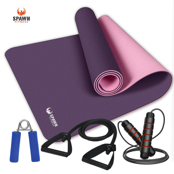 Spawn Fitness Yoga Exercise Workout Mat Excersize Mats for Floor