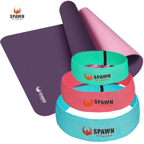 Spawn Fitness Yoga Exercise Workout Mat Excersize Mats Women