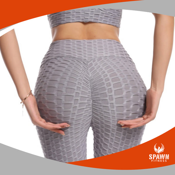 Spawn Fitness Yoga Pants TikTok Leggings for Women Scrunch Butt Lift Gray  Small 
